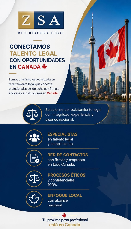 ZSA Reclutadora Legal - Conectamos Talento Legal con Oportunidades en Canadá